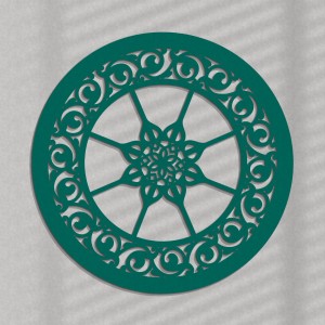 DEKORACYJNY PANEL AŻUROWY, LILIANNE, DEKORACJA ŚCIENNA 3D, ORNAMENT, 60 cm,CZARNY