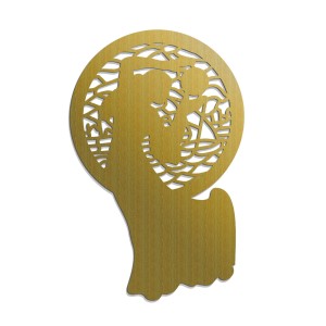 DEKORACYJNY PANEL AŻUROWY,  SECESJA, CAMILLE , DEKORACJA ŚCIENNA 3D,ORNAMENT, CZARNY