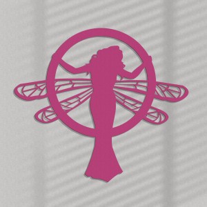 Dekoracyjny panel ażurowy, SECESJA, WOMAN DRAGONFLY, Dekoracja ścienna 3D, Ornament, BIAŁY