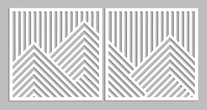 PANNEAUX GÉOMÉTRIQUES DÉCORATIFS 3D, DÉCORATION MURALE MODERNE, BLANCS