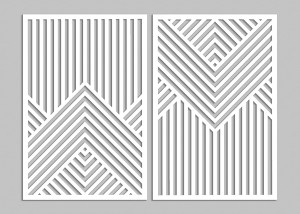 PANNEAUX GÉOMÉTRIQUES DÉCORATIFS 3D, DÉCORATION MURALE MODERNE, BLANCS