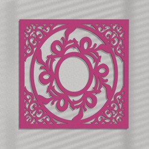 DEKORACYJNY PANEL AŻUROWY, CHINA STYLE, DEKORACJA ŚCIENNA 3D, ORNAMENT, 60 cm, BIAŁY 