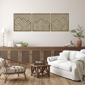 PANNEAUX GÉOMÉTRIQUES DÉCORATIFS 3D, DÉCORATION MURALE MODERNE, TEINTURE