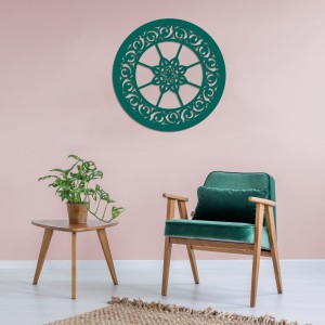 DEKORACYJNY PANEL AŻUROWY, LILIANNE, DEKORACJA ŚCIENNA 3D, ORNAMENT, 60 cm, ZŁOTY 