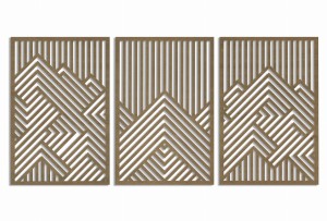PANNEAUX GÉOMÉTRIQUES DÉCORATIFS 3D, DÉCORATION MURALE MODERNE, TEINTURE