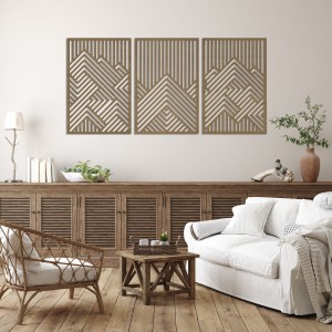PANNEAUX GÉOMÉTRIQUES DÉCORATIFS 3D, DÉCORATION MURALE MODERNE, TEINTURE