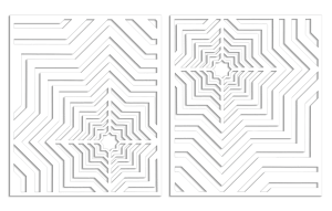 3D DEKORACYJNE PANELE GEOMETRYCZNE, MINIMALISTYCZNA DEKORACJA ŚCIENNA, BIAŁY