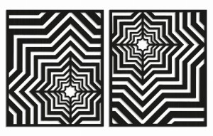3D DEKORACYJNE PANELE GEOMETRYCZNE, MINIMALISTYCZNA DEKORACJA ŚCIENNA, CZARNY
