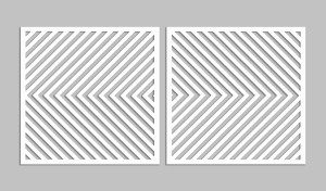 3D DEKORACYJNE PANELE GEOMETRYCZNE, MINIMALISTYCZNA DEKORACJA ŚCIENNA, BIAŁY