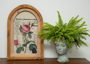 RUSTYKALNA DEKORACJA ŚCIENNA, RÓŻA, VINTAGE, RETRO STYL   