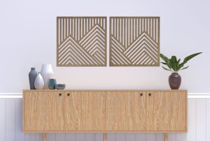 PANNEAUX GÉOMÉTRIQUES DÉCORATIFS 3D, DÉCORATION MURALE MODERNE, TEINTURE