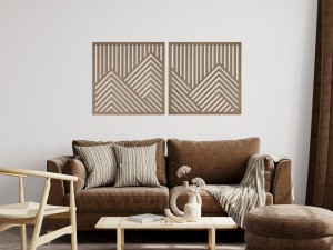 PANNEAUX GÉOMÉTRIQUES DÉCORATIFS 3D, DÉCORATION MURALE MODERNE, TEINTURE
