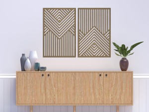 PANNEAUX GÉOMÉTRIQUES DÉCORATIFS 3D, DÉCORATION MURALE MODERNE, TEINTURE