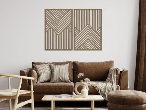 PANNEAUX GÉOMÉTRIQUES DÉCORATIFS 3D, DÉCORATION MURALE MODERNE, TEINTURE