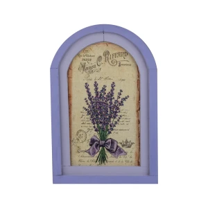 RUSTYKALNA DEKORACJA ŚCIENNA, LAWENDA, VINTAGE, RETRO STYL  