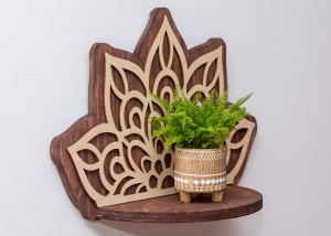 ETAGERE AJOURÉE MANDALA, SOUFFLEUR DE FLEURS, BELLE DÉCORATION