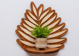 ETAGERE AJOURÉE, FEUILLE, SOUFFLEUR DE FLEURS, BELLE DÉCORATION