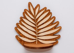 ETAGERE AJOURÉE, FEUILLE, SOUFFLEUR DE FLEURS, BELLE DÉCORATION