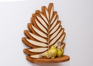 ETAGERE AJOURÉE, FEUILLE, SOUFFLEUR DE FLEURS, BELLE DÉCORATION