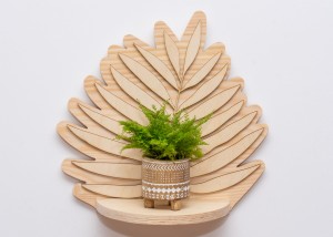 ETAGERE AJOURÉE, FEUILLE, SOUFFLEUR DE FLEURS, BELLE DÉCORATION