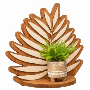 ETAGERE AJOURÉE, FEUILLE, SOUFFLEUR DE FLEURS, BELLE DÉCORATION
