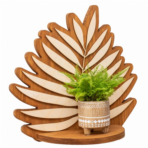 ETAGERE AJOURÉE, FEUILLE, SOUFFLEUR DE FLEURS, BELLE DÉCORATION