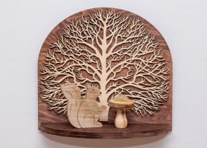 ETAGERE AJOURÉE, ARBRE DE VIE, SOUFFLEUR DE FLEURS, BELLE DÉCORATION