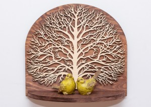 ETAGERE AJOURÉE, ARBRE DE VIE, SOUFFLEUR DE FLEURS, BELLE DÉCORATION