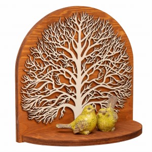 ETAGERE AJOURÉE, ARBRE DE VIE, SOUFFLEUR DE FLEURS, BELLE DÉCORATION