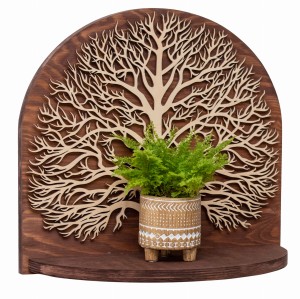 ETAGERE AJOURÉE, ARBRE DE VIE, SOUFFLEUR DE FLEURS, BELLE DÉCORATION