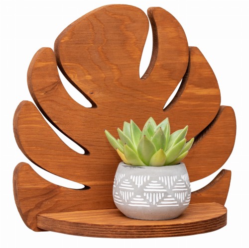 ETAGERE AJOURÉE MONSTERA, SOUFFLEUR DE FLEURS, BELLE DÉCORATION MURALE