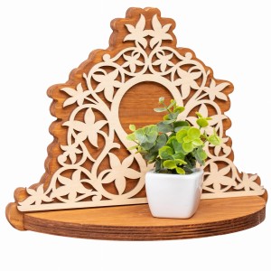 ETAGERE AJOURÉE, PORTE-FLEURS, VINTAGE, SHABBY CHIC, BELLE DÉCORATION MURALE