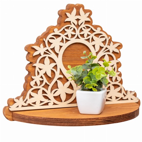 ETAGERE AJOURÉE, PORTE-FLEURS, VINTAGE, SHABBY CHIC, BELLE DÉCORATION MURALE