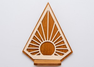 ETAGERE AJOURÉE, BANC DE FLEURS, STYLE GÉOMÉTRIQUE, SUNBURST, BELLE DÉCORATION MURALE