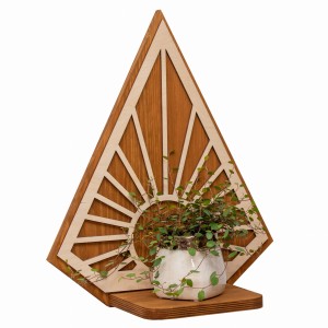 ETAGERE AJOURÉE, BANC DE FLEURS, STYLE GÉOMÉTRIQUE, SUNBURST, BELLE DÉCORATION MURALE