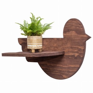 ETAGERE AJOURÉE, BANC DE FLEURS, OISEAU, BELLE DÉCORATION MURALE
