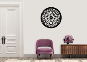 Dekoracyjny zegar ażurowy, NOTRE DAME, GOTHIC STYLE,60 cm 