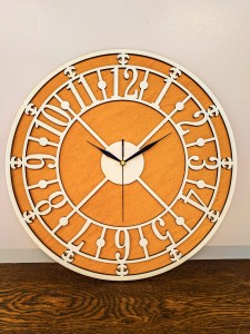 DEKORACYJNY ZEGAR AŻUROWY, INDUSTRIALNY, LOFT, VINTAGE STYLE, BEJCA