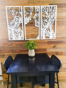 DEKORACYJNY TRYPTYK AŻUROWY, DRZEWO ŻYCIA, PARA, DEKORACJA ŚCIENNA 3D, ORNAMENT