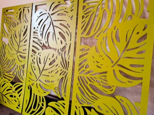 MONSTERY, ZESTAW 3 PANELI TROPIKALNYCH,  3D DEKORACJA ŚCIENNA 