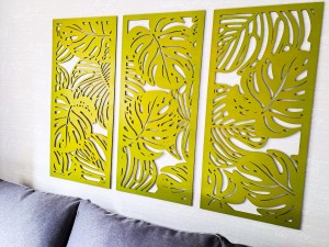 MONSTERY, ZESTAW 3 PANELI TROPIKALNYCH,  3D DEKORACJA ŚCIENNA 