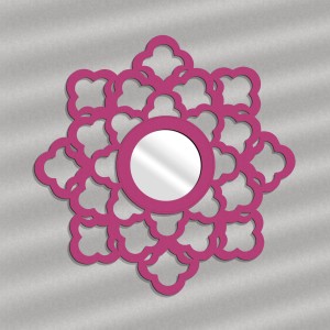 MIROIR DÉCORATIF AJOURÉ, ART DÉCO, MABELLE, 54 cm