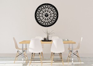 Dekoracyjny zegar ażurowy, NOTRE DAME, GOTHIC STYLE, VINTAGE,60 cm 