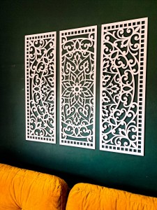 MANDALA, ZESTAW 3 PANELI, PIĘKNA DEKORACJA ŚCIENNA BOHO 3D, GLAMOUR 