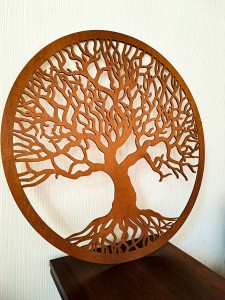DRZEWO ŻYCIA, PIĘKNA , DREWNIANA DEKORACJA ŚCIENNA, STYL SKANDYNAWSKI, LOFT