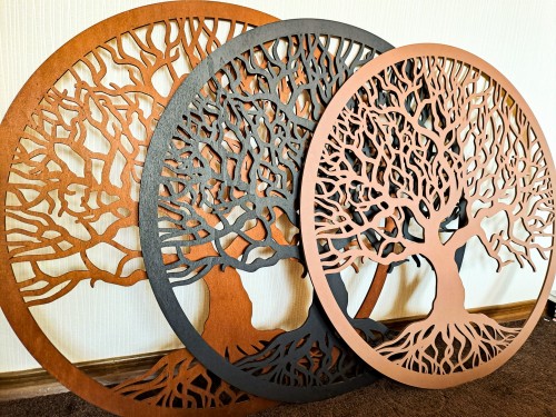 DRZEWO ŻYCIA, PIĘKNA , DREWNIANA DEKORACJA ŚCIENNA, STYL SKANDYNAWSKI, LOFT