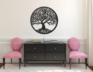 DRZEWO ŻYCIA, PIĘKNA , DREWNIANA DEKORACJA ŚCIENNA, STYL SKANDYNAWSKI, LOFT