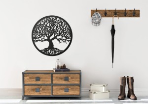 DRZEWO ŻYCIA, PIĘKNA , DREWNIANA DEKORACJA ŚCIENNA, STYL SKANDYNAWSKI, LOFT