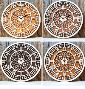 DEKORACYJNY DREWNIANY ZEGAR, VINTAGE, BIG BEN, WIKTORIAŃSKI STYL