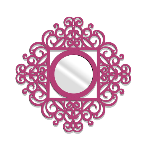 MIROIR DÉCORATIF AJOURÉ VINTAGE, BERNADETTE, 60 CM